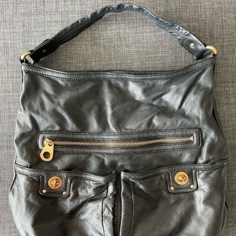 MARC BY MARC JACOBS Black Totally Turnlock Faridah Hobo Shoulder Bag - Picture 14 of 16